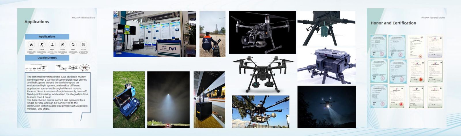 Carga útil de drones amarrados