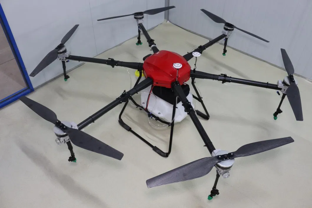 Quadro de drone de fibra de carbono azul 1648mm Base de rodas de rack 17L Capacidade de pílula 0
