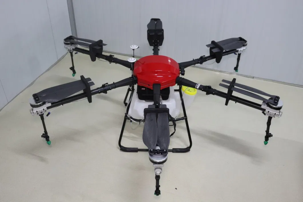 Quadro de drone de fibra de carbono azul 1648mm Base de rodas de rack 17L Capacidade de pílula 1