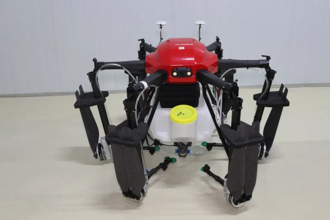 Quadro de drone de fibra de carbono azul 1648mm Base de rodas de rack 17L Capacidade de pílula 3