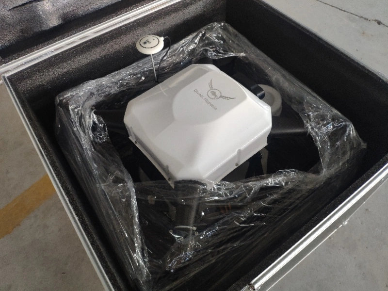 Quadro de drone de fibra de carbono azul 1648mm Base de rodas de rack 17L Capacidade de pílula 5