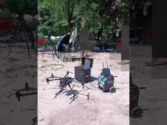 Drone ligado ao relay de comunicações MYUAV