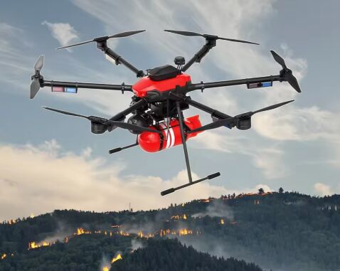 últimas notícias da empresa sobre Balde de combate a incêndio ligado a drones melhora a eficiência do resgate
