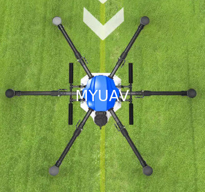 Quadro de drone de fibra de carbono azul 1648mm Base de rodas de rack 17L Capacidade de pílula