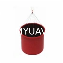 80L Foldable Soft Fire Rescue Bucket: 20m Sling PSDK Wireless 1-Key Release / Drain 200kg Max Unhook Load